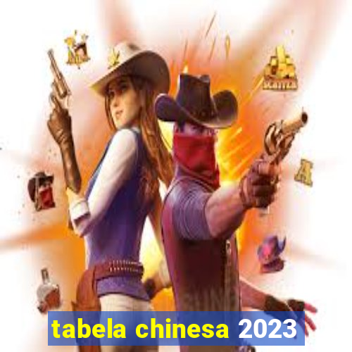 tabela chinesa 2023